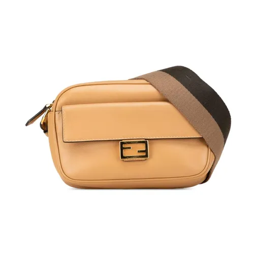Pre-owned Leather Baguette Camera Bag - Fendi Vintage - Modalova