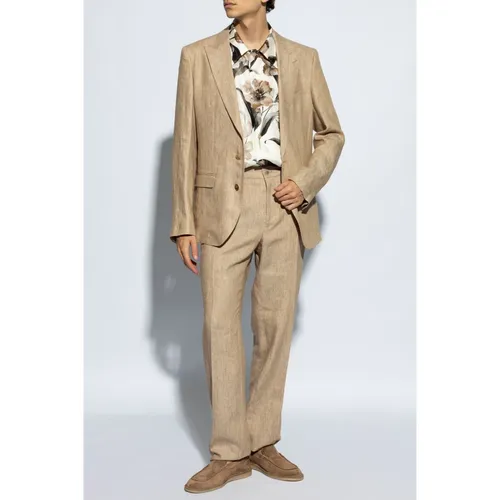 Linen Blazer - Dolce & Gabbana - Modalova