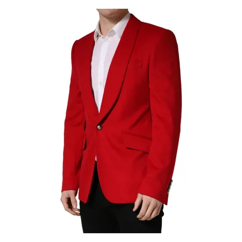 Cashmere Single-Breasted Blazer - Dolce & Gabbana - Modalova