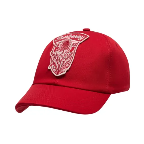 Thistle Shield Gabardine Baseball Cap - Burberry - Modalova