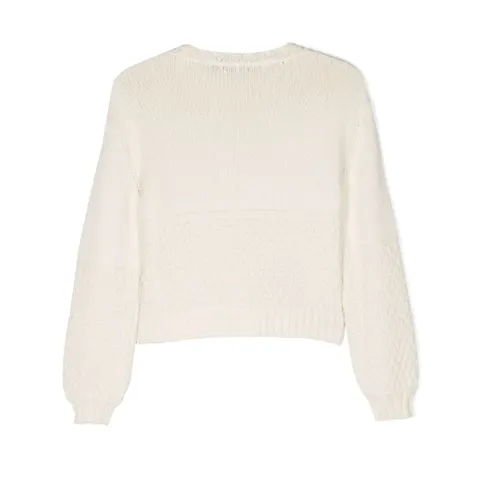 Cable-knit Wool-blend Jumper - Simonetta - Modalova