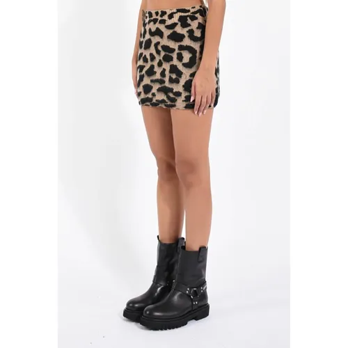 Jacquard Mini Skirt - Akep - Modalova