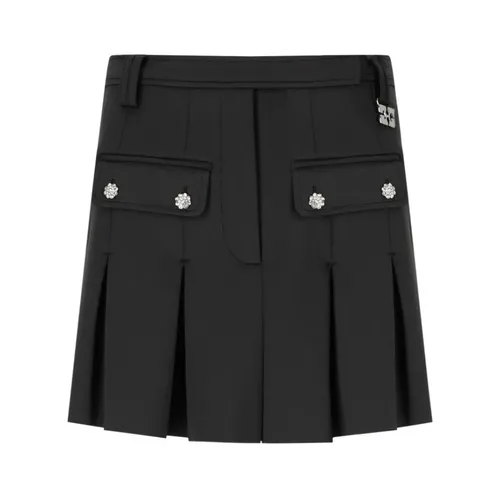 Sparkling Pleated Mini Skirt - Ganni - Modalova