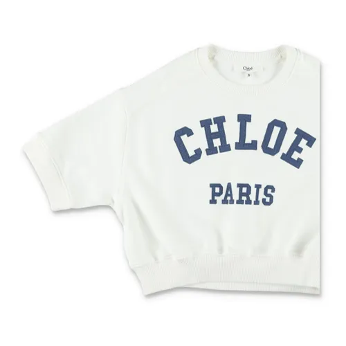 Fleece Crop Logo - Chloé - Modalova