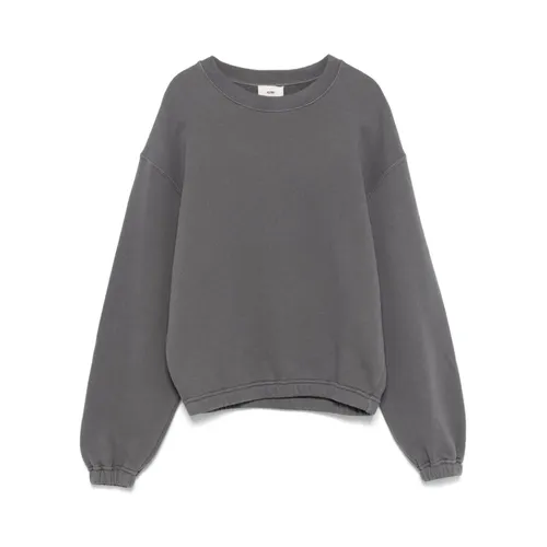 Anthracite Grey Crew Neck Sweatshirt - Autry - Modalova
