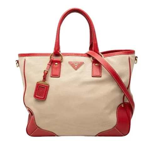Pre-owned Canvas Tote Bag - Prada Vintage - Modalova