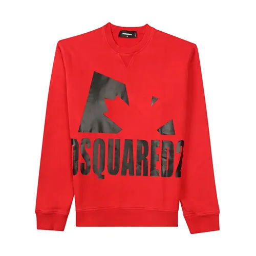 Red Maple Leaf Sweatshirt - Dsquared2 - Modalova