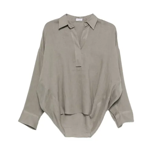 Camicia in lino - Brunello Cucinelli - Modalova