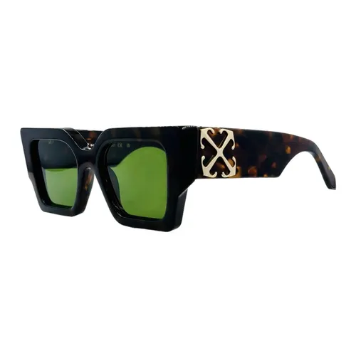 Square Architectural Sunglasses - Off White - Modalova