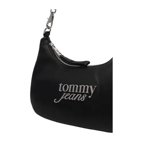 Minimalist Black Hobo Bag - Tommy Hilfiger - Modalova