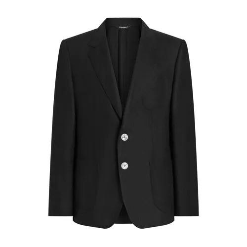 Black Linen Portofino Jackets - Dolce & Gabbana - Modalova