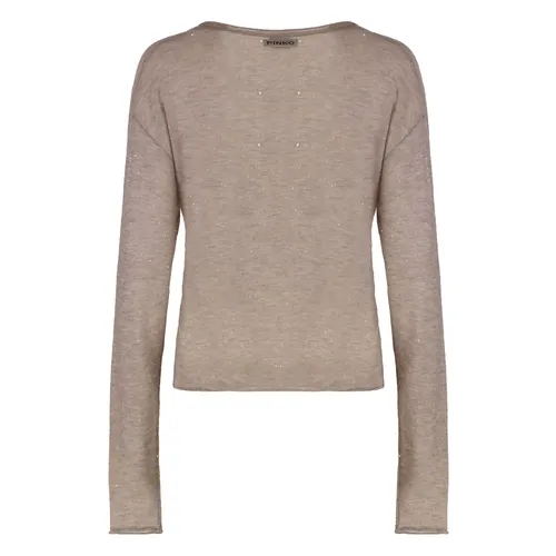 Salomone Long Sleeve Sequin Top - Pinko - Modalova