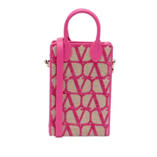 Pre-owned Mini Canvas Shoulder Bag - Valentino Vintage - Modalova