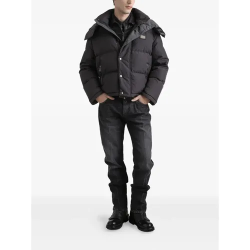 Dark Anthracite Jacket - Dolce & Gabbana - Modalova