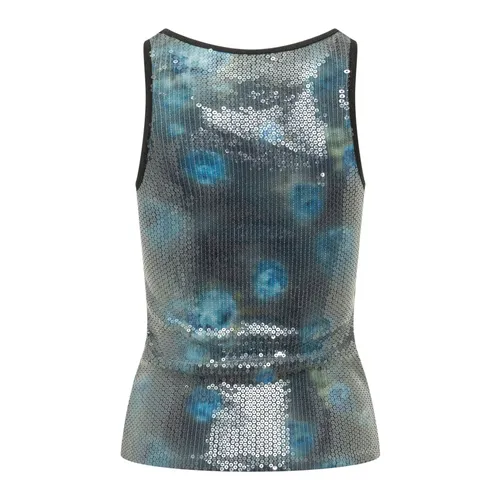 Rounded Neckline Sleeveless Top - Diesel - Modalova