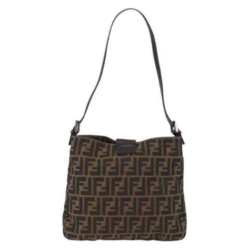 Pre-owned Canvas Shoulder Bag - Fendi Vintage - Modalova
