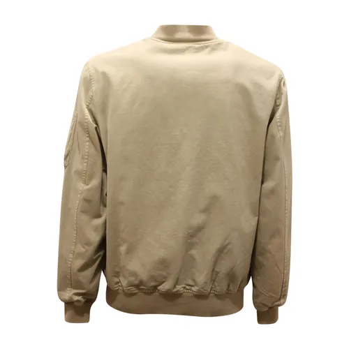Beige Cotton Mac Jacket - Bombers Original - Modalova
