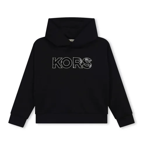 Hoodie with Elegant Embroidered Logo - Michael Kors - Modalova