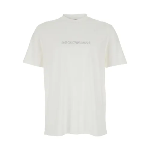 Logo Cotton T-shirt - Emporio Armani - Modalova