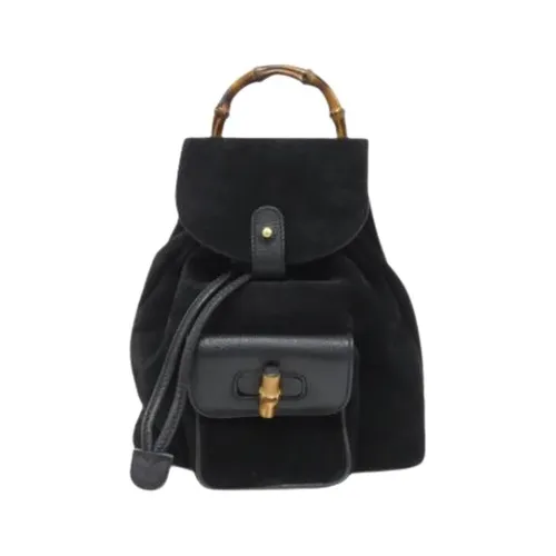 Pre-owned Vintage Suede Backpack - Gucci Vintage - Modalova