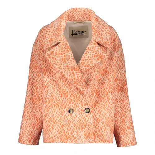 Double-breasted Short Jacket - Herno - Modalova
