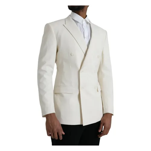 Martini Double Breasted Blazer - Dolce & Gabbana - Modalova