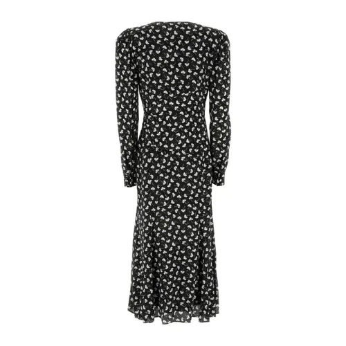 Silk Printed Dress - Alessandra Rich - Modalova