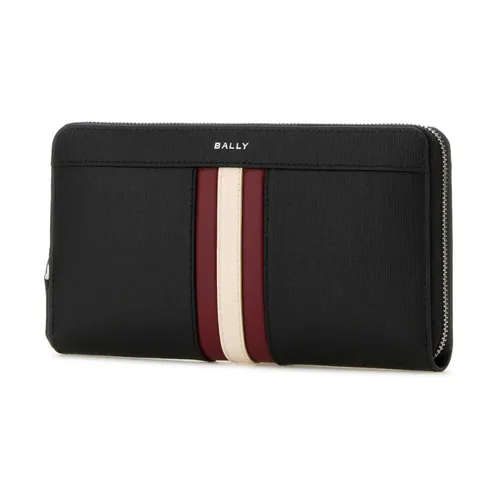 Classic Black Leather Wallet - Bally - Modalova
