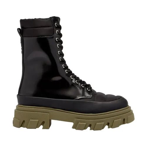 Platform Lace-up Boots - Ganni - Modalova