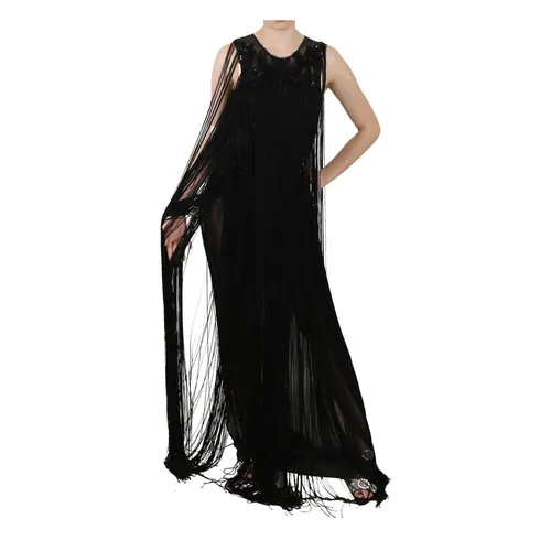Sheer Sequined Maxi Elegance Dress - John Richmond - Modalova
