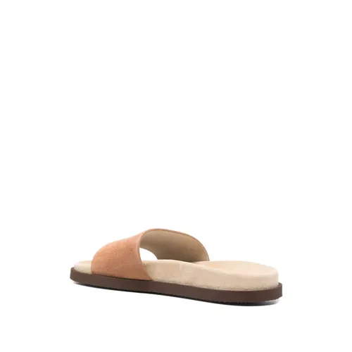 Leather Slippers - Brunello Cucinelli - Modalova