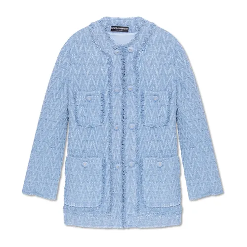 Tweed Jacket - Dolce & Gabbana - Modalova