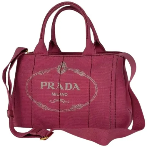 Bolso Mini de Lona Pre-owned - Prada Vintage - Modalova