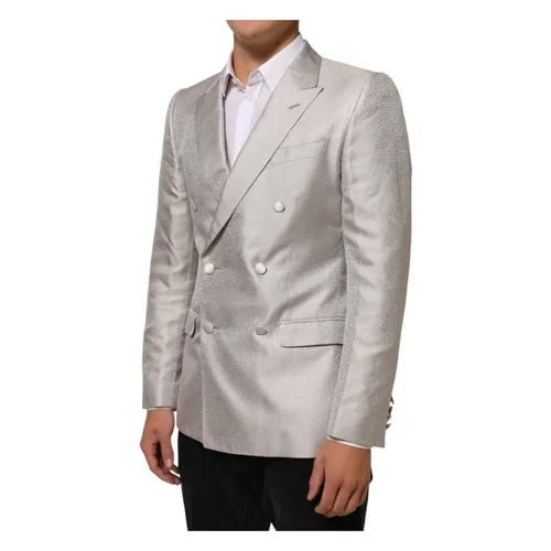 Martini Double-Breasted Suit Blazer - Dolce & Gabbana - Modalova