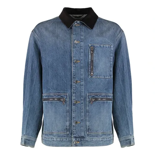 Oversized Denim Jacket - Dolce & Gabbana - Modalova