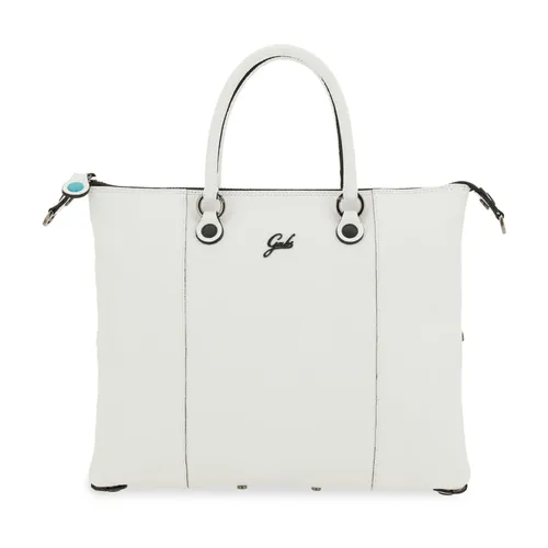 Convertible White Shopper Tote Backpack - Gabs - Modalova