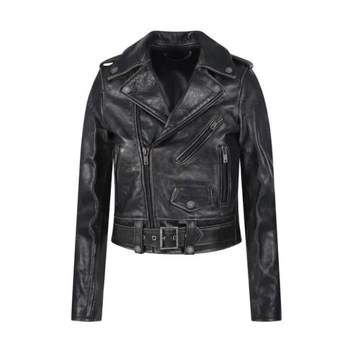 Black Chiodo Jacket - Golden Goose - Modalova