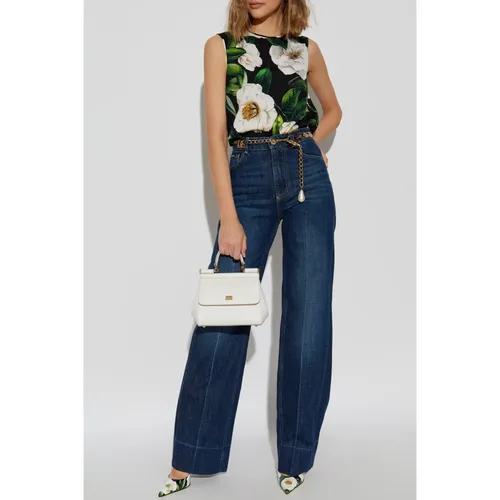 Top with floral motif - Dolce & Gabbana - Modalova