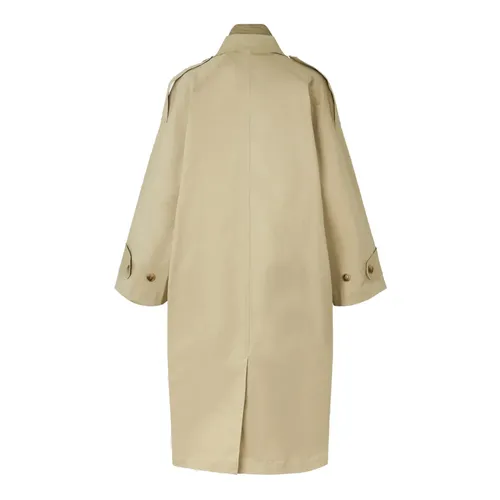 Soft Khaki Iron Coat Jacket - Notes Du Nord - Modalova
