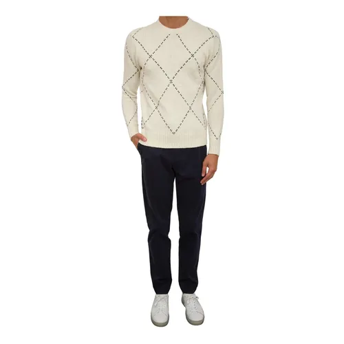 Ivory Round Neck Sweater - Eleventy - Modalova