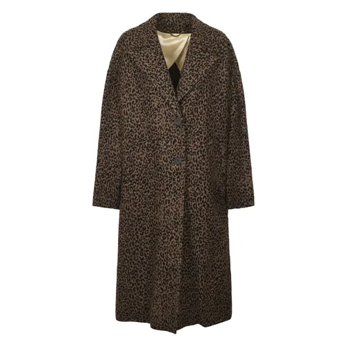 Leopard Jacquard Wool Cocoon Coat - Golden Goose - Modalova