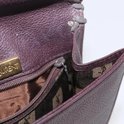 Pre-owned Leather Shoulder Bag - Saint Laurent Vintage - Modalova