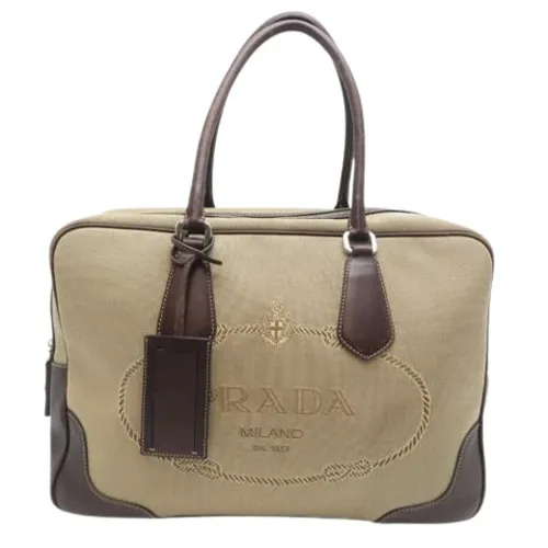 Pre-owned Canvas Weekend Bag - Prada Vintage - Modalova