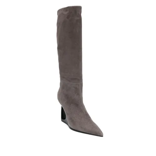 Suede Slip-On Wedge Boots - Vic Matié - Modalova