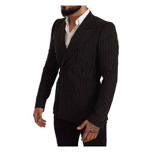 Striped Peak Lapel Blazer - Dolce & Gabbana - Modalova