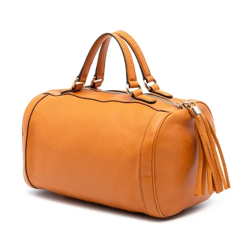 Pre-owned Leather Barrel Bag - Gucci Vintage - Modalova