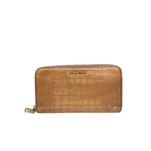 Pre-owned Leather Wallet - Miu Miu Pre-owned - Modalova