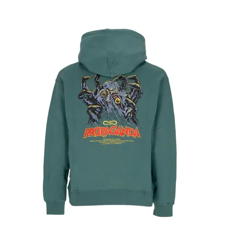Forest Green Hoodie with Kangaroo Pocket - Propaganda - Modalova