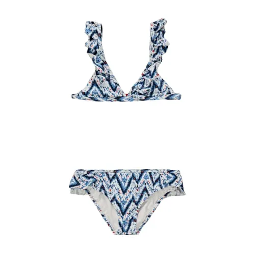 Ikat Wave Triangle Bikini with Ruffles - Pepe Jeans - Modalova