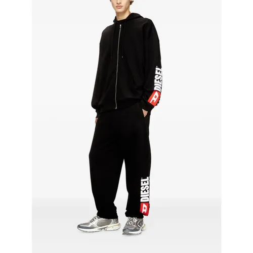 Diesel Trousers Black - Diesel - Modalova